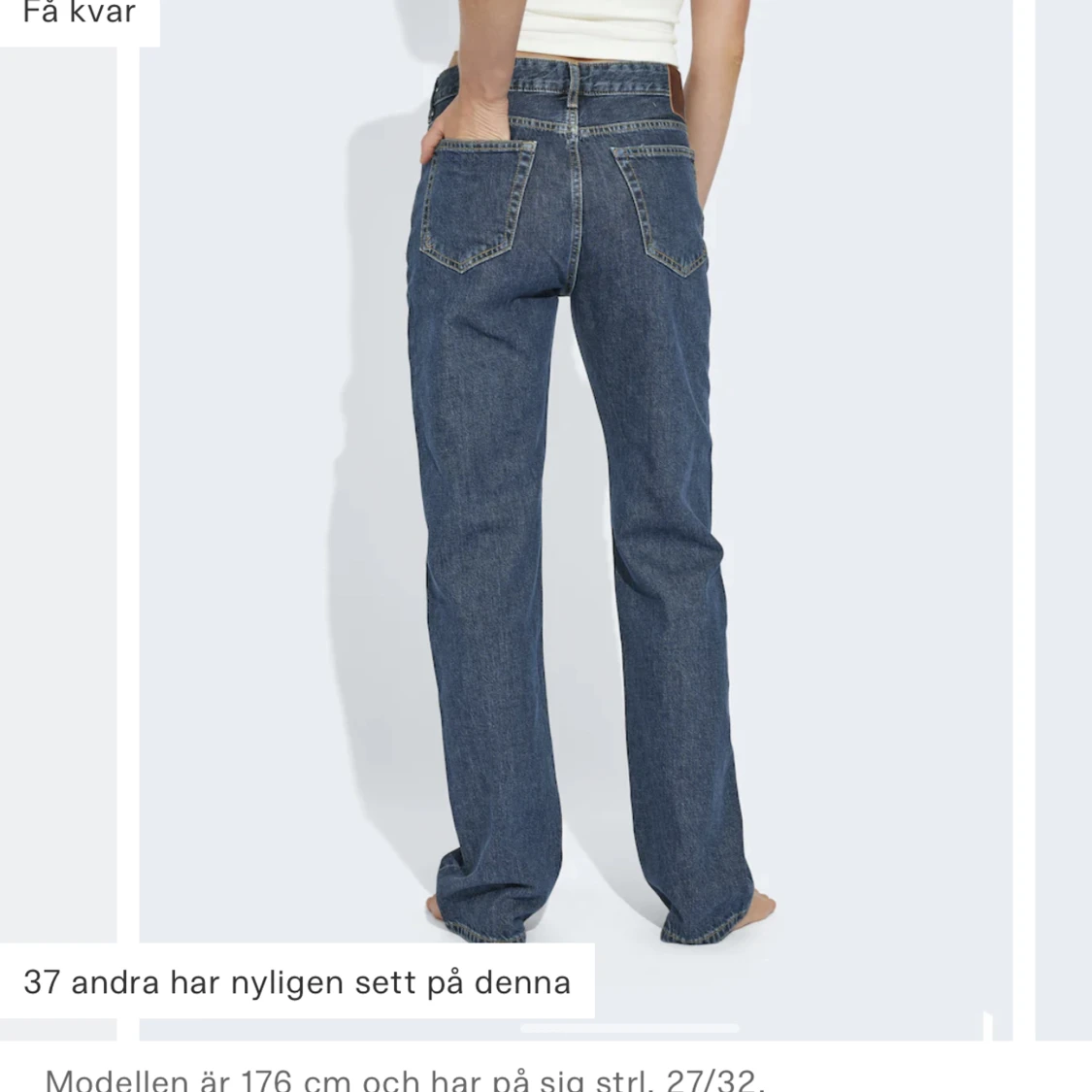Lågmidjade jeans