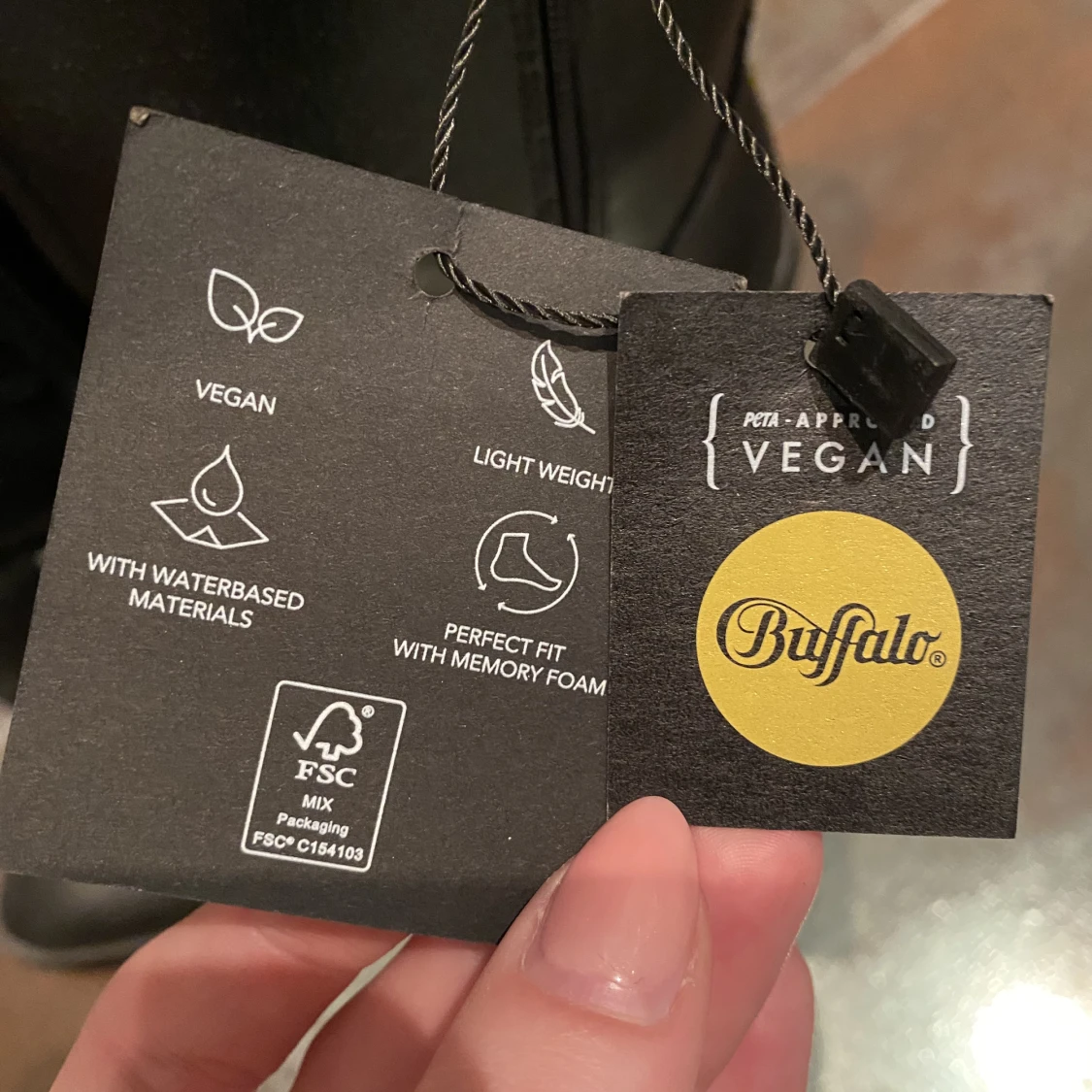 Buffalo högklackade veganska boots - 91