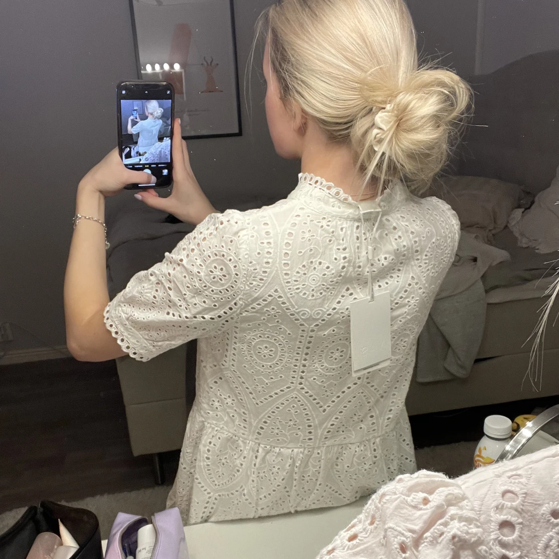 Vit klänning  - 90