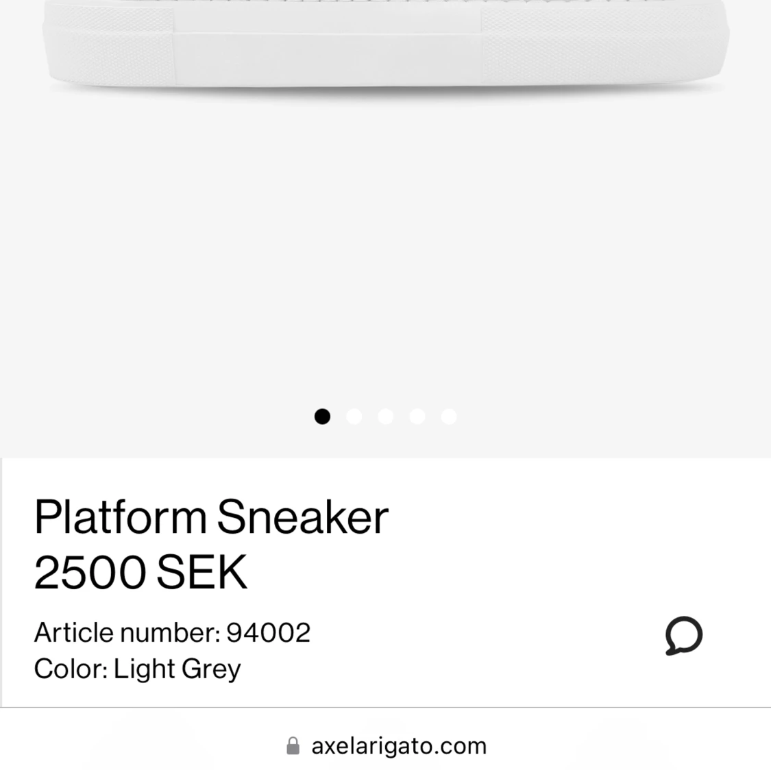 Axel Arigato Platform Sneaker strl 39 - 91