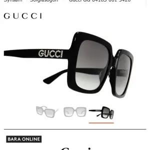 Gucci GG0418S0015420  Köpta i Danmark priset just nu online är på 3799 kr  Mitt pris är 1900kr då dem fortfarande är som nya men jag behlver sälja dem då jag har för många solglasögon som jag aldrig använder annars  pris kan diskuteras äkthetsbevis finns