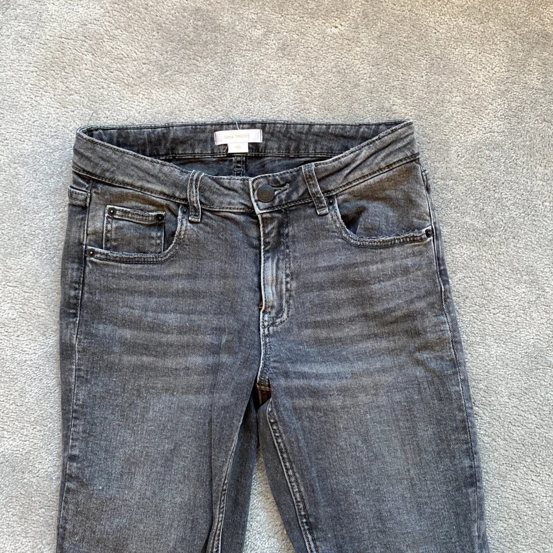 Lågmidjade bootcut jeans🙌😍 - 91