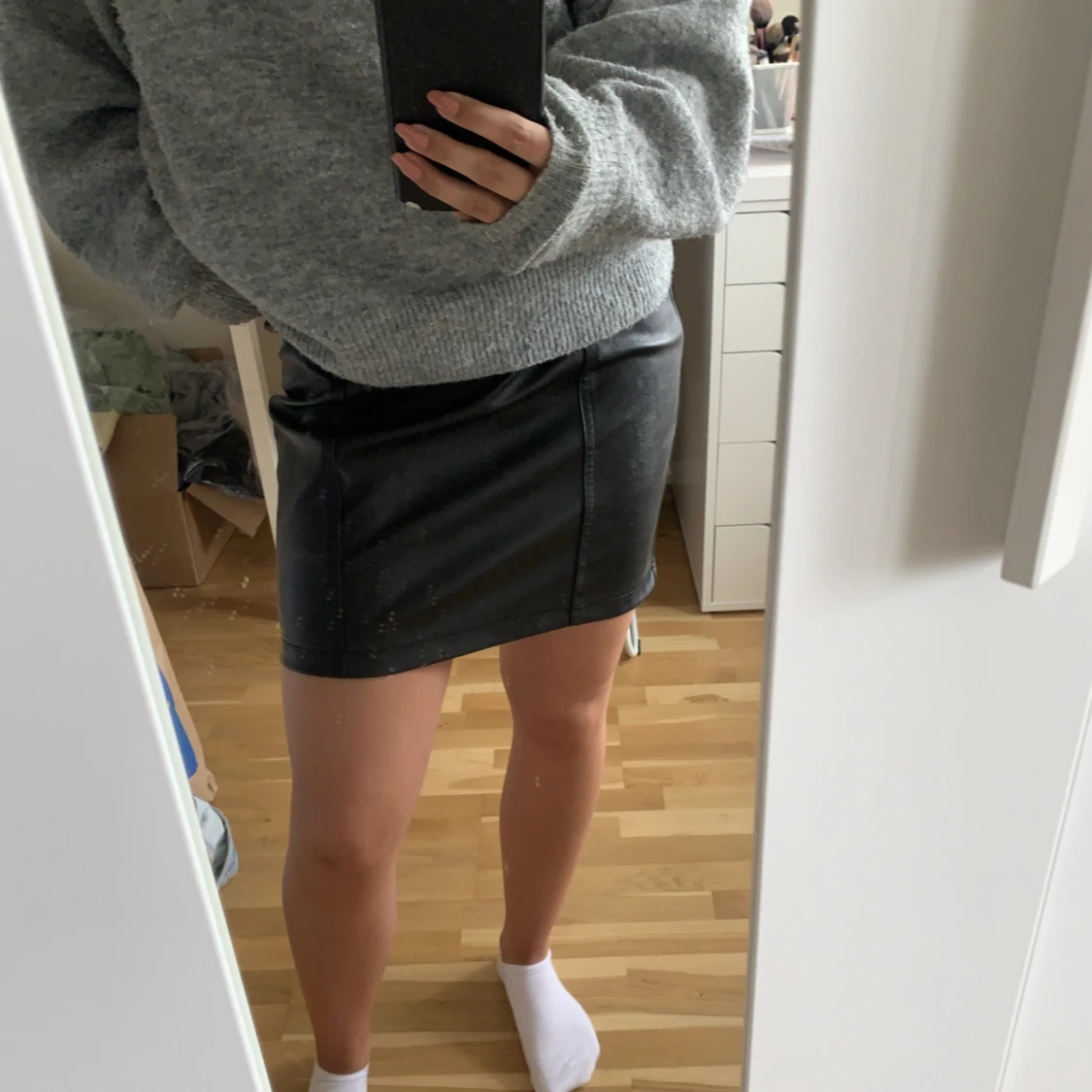 Läder klänning - 90