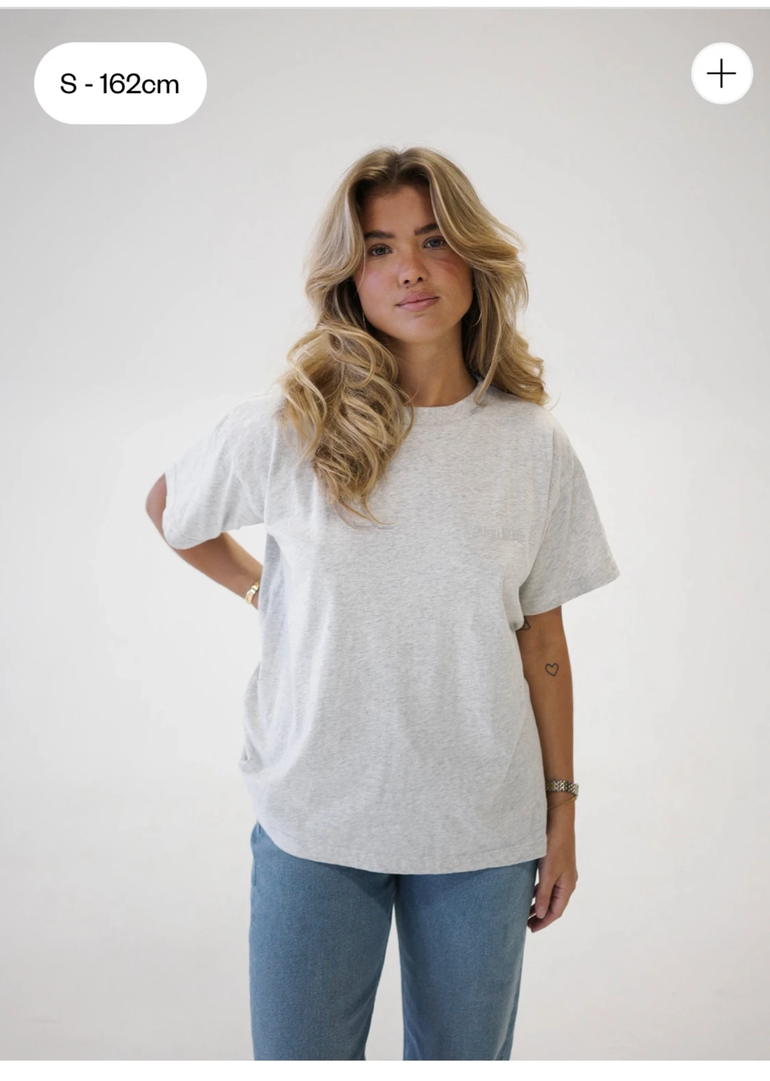 DJERF AVENUE ESSENTIAL T-SHIRT GREY MELANGE