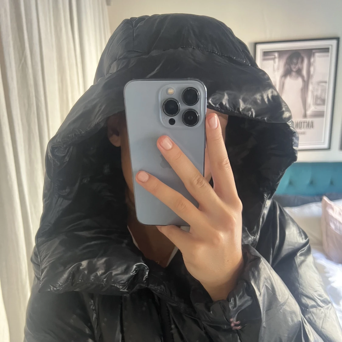 Svart vinterjacka - 90