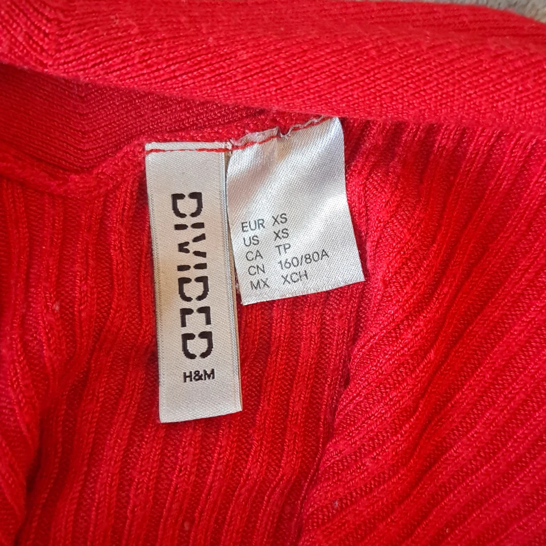 Röd långärmad tröja - 91