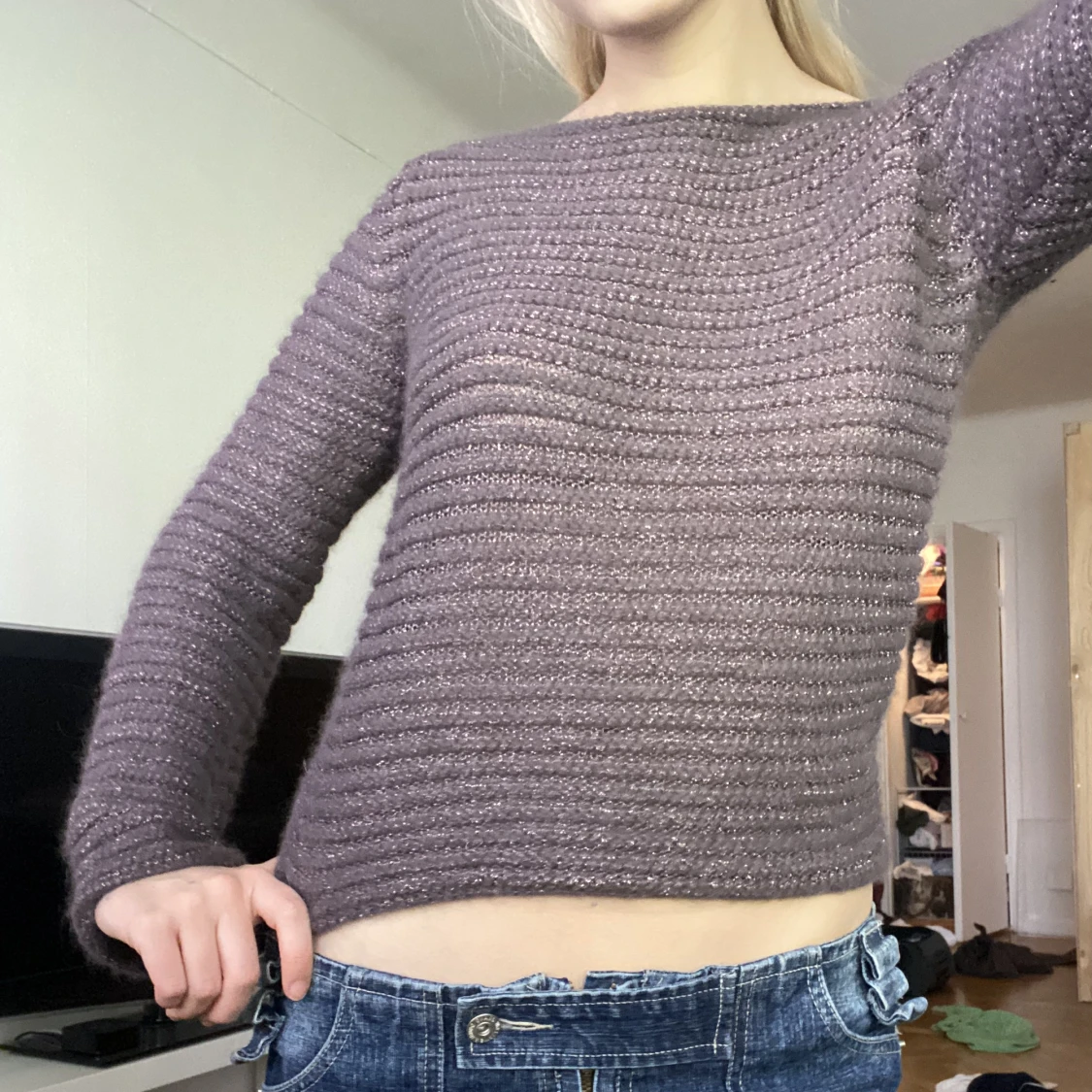 Stickad tröja