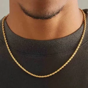 Cordelia kedja 18 platterad  - Cordell kedja doppad i 18k guld 