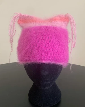 Catbeanie - 🌸 catbeanie i mohair garn 