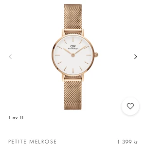 Daniel Wellington klocka & armband - Daniel Wellington klocka & armband. Rose guld. Klockan är oanvänd, armbandet endast använt några gånger.   Säljer helst båda tillsammans för 800kr  Annars Klocka: 600kr  Armband: 300kr.  Egna bilder kan skickas privat. 🌟  