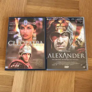 2 stycken filmer. Cleopatra och Alexander. 40kr/st