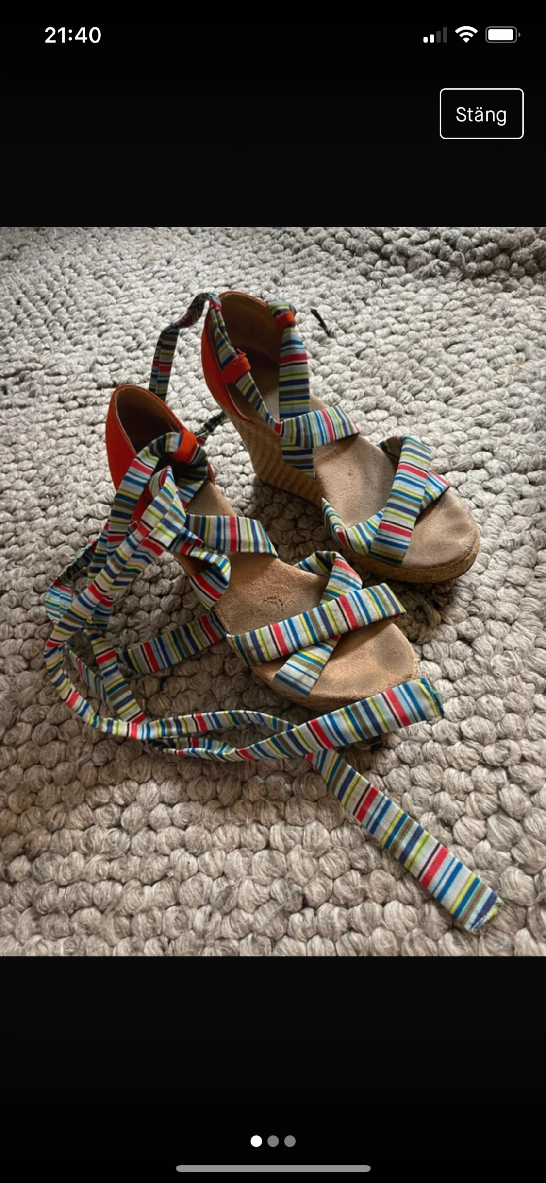 Platåskor espadrillos