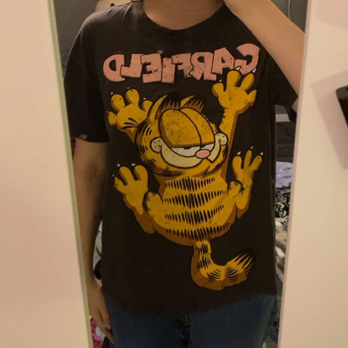 Oversized t-shirt med tryck - 90