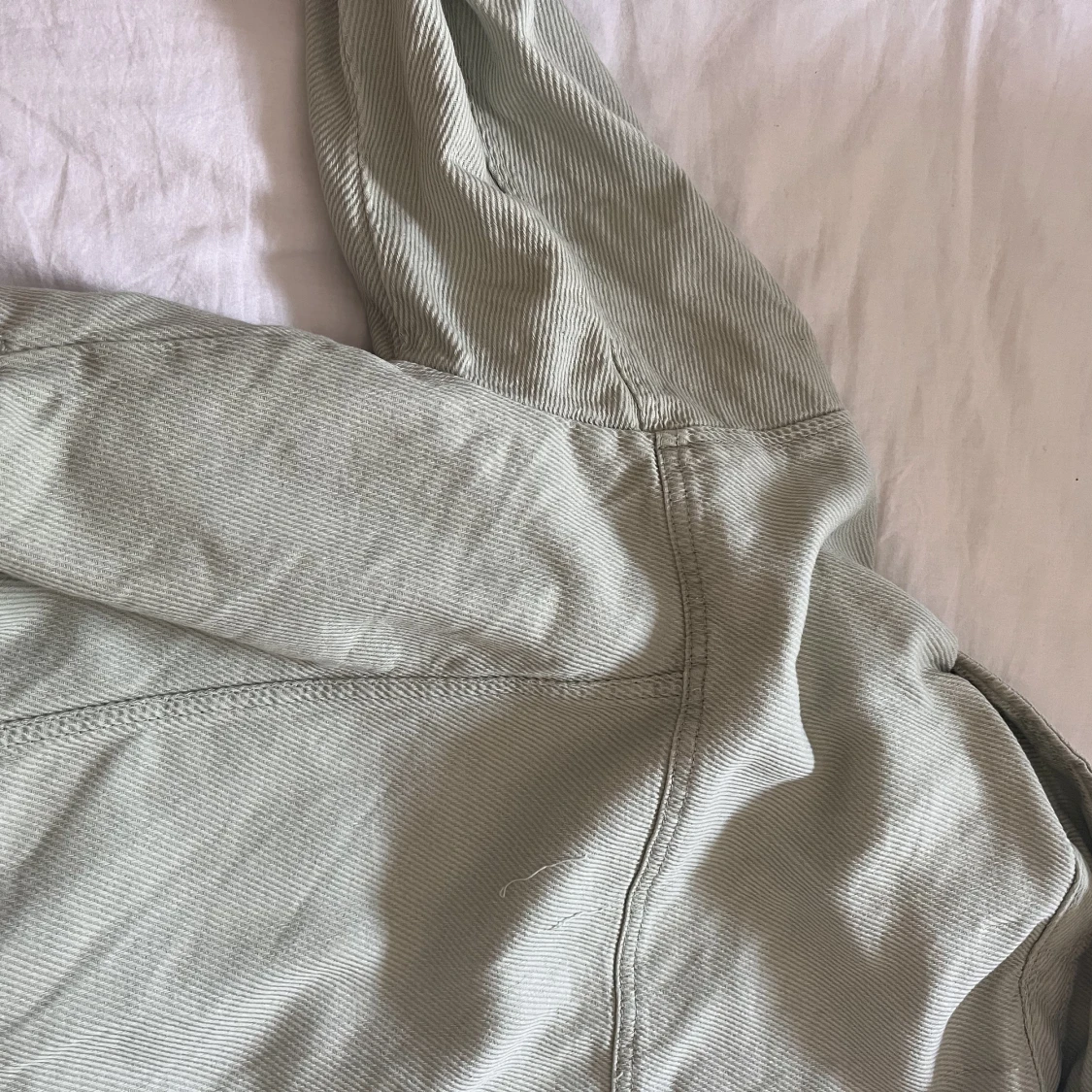 Grön zara jeansjacka  - 91