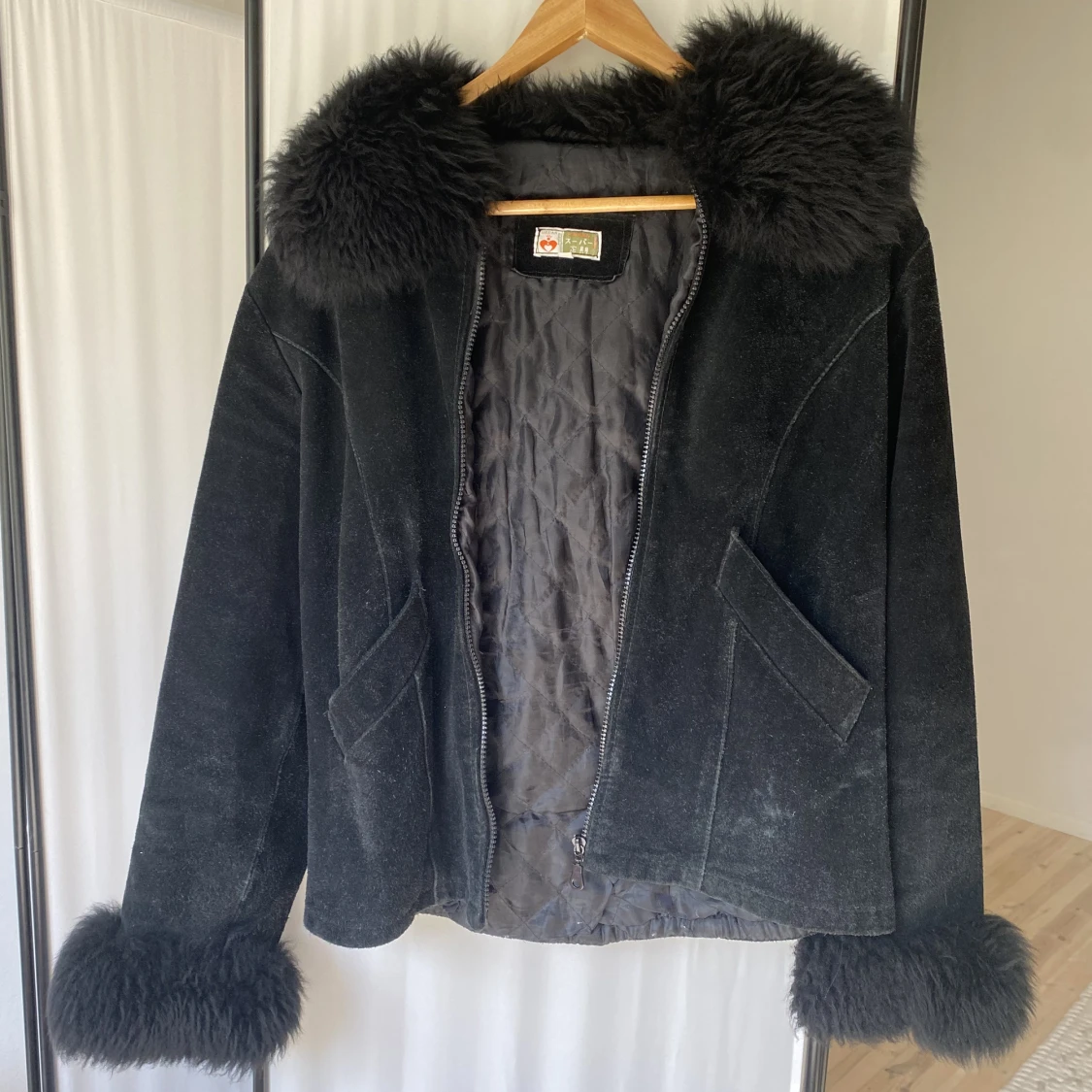 Faux fur jacka