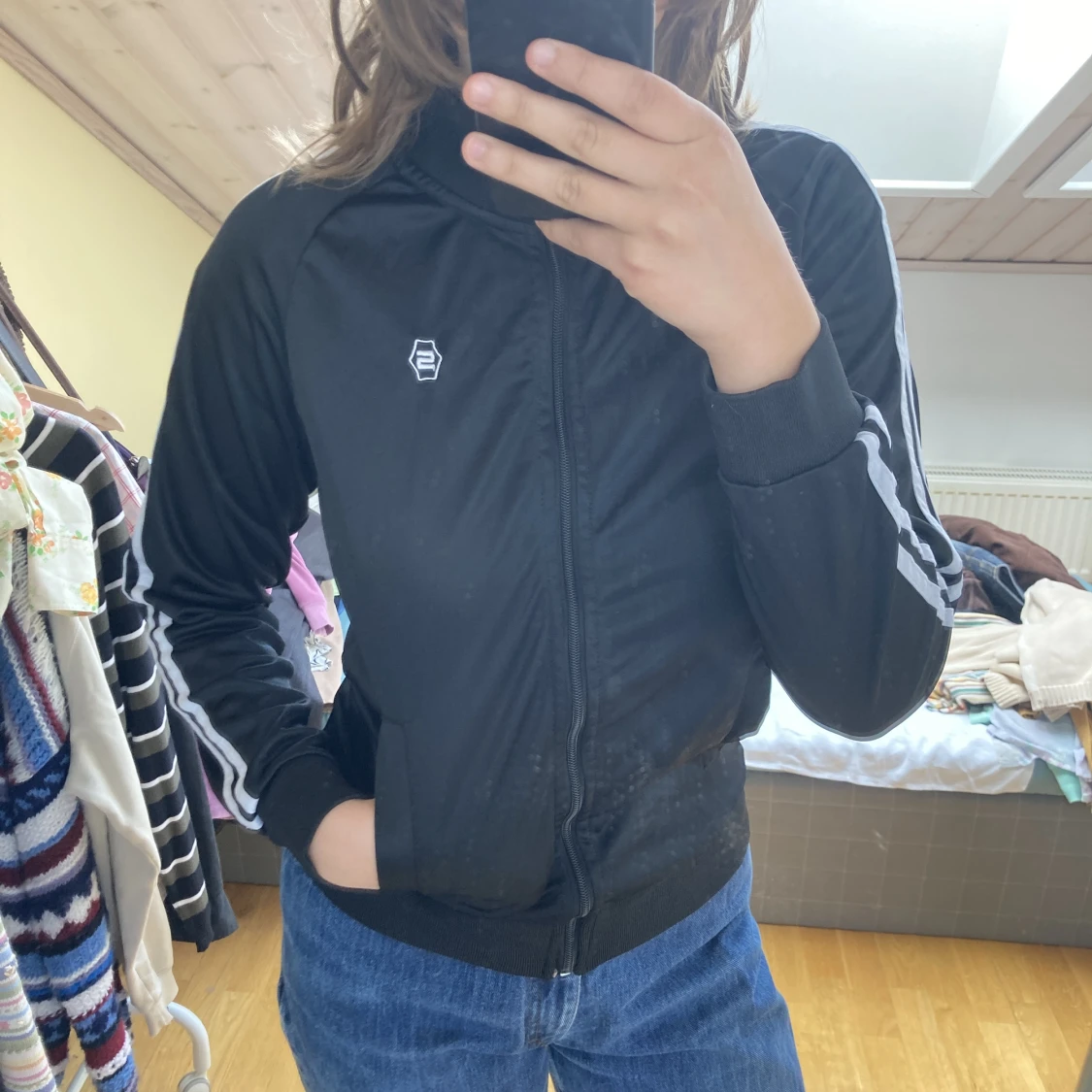 Svart ”adidas” jacka - 90