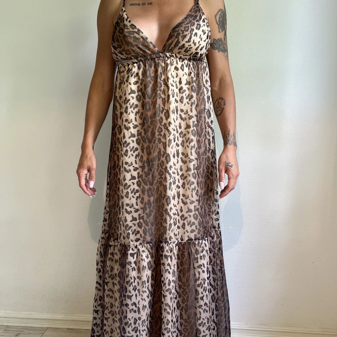 Leopard klänning  - 90