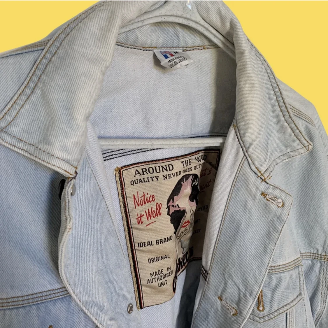 Vintage jeansjacka oversized unisex  - 2