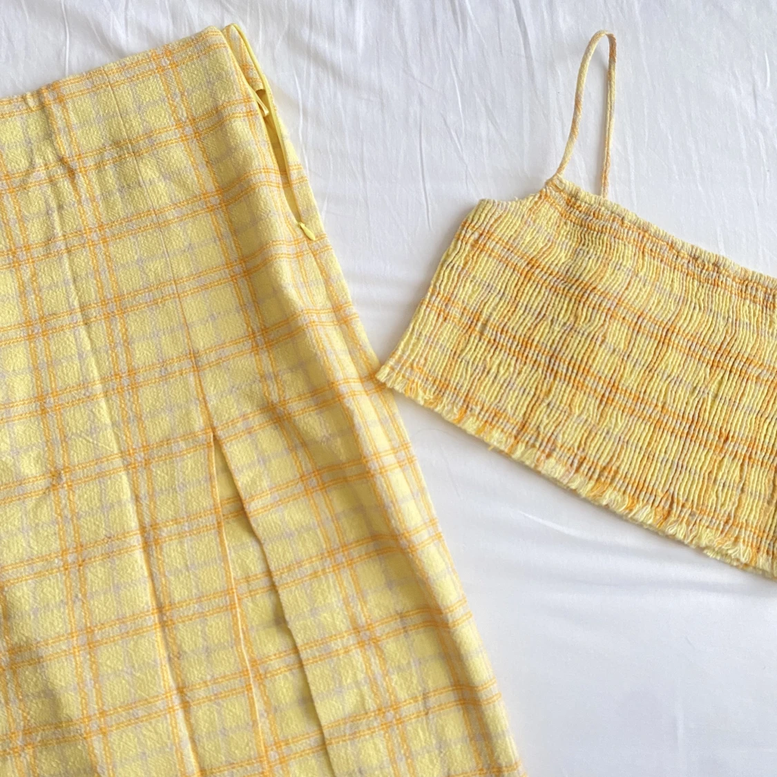 Gult set - kjol och topp - 90