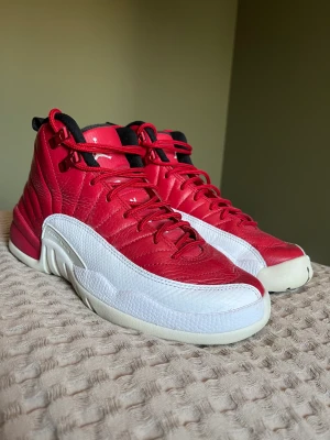 Jordan 12 Gym Red - Air Jordan 12 Retro Gym Red Storlek 37,5.  Köra second hand för ca 5 år sedan.  Ingen box med tyvärr.  Jag har använt som få gånger.  Bra skick! Pris kan diskuteras.   Finns i Vallentuna. 