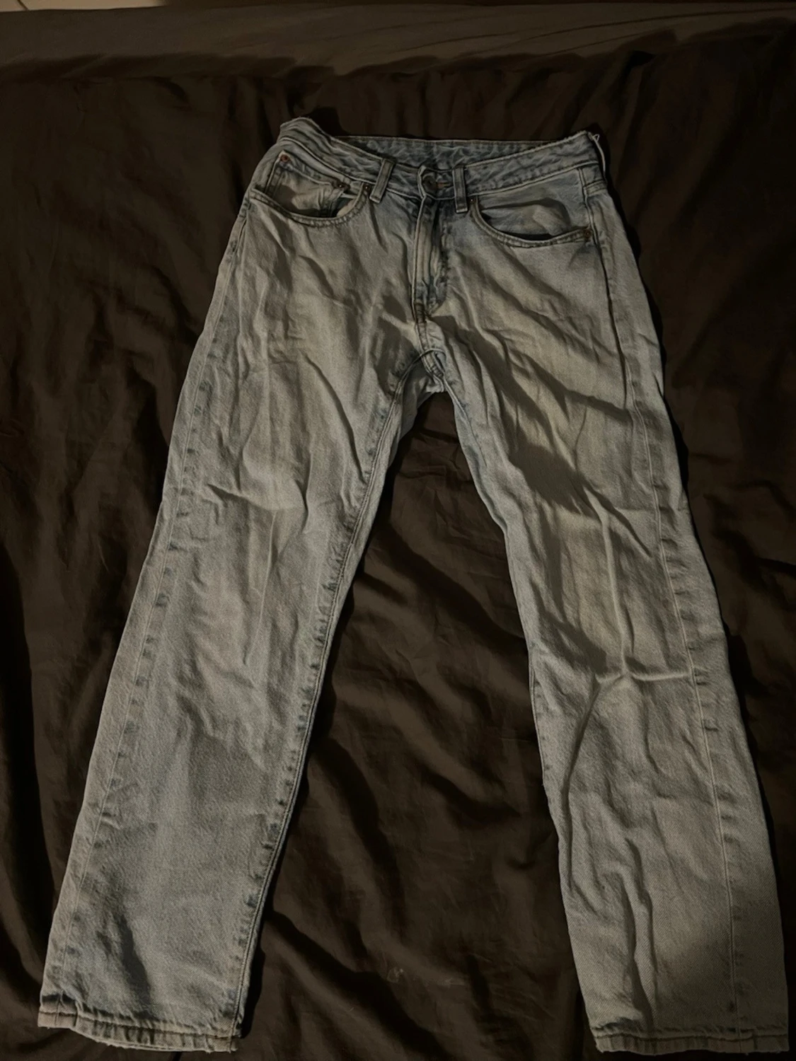 Ljusblå raka jeans vailent