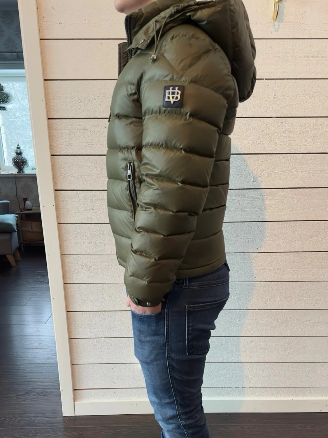 Olivgrön Bvaldi jacka - 1