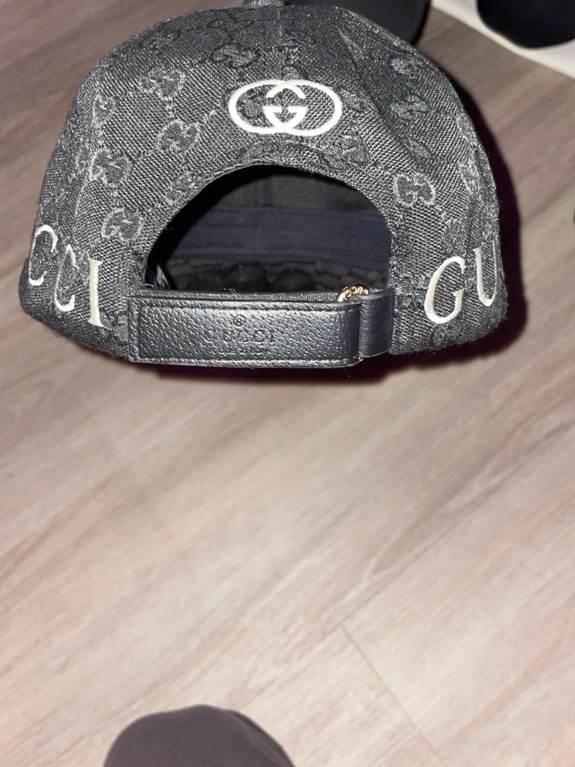 Svart Gucci keps med monogram - 1