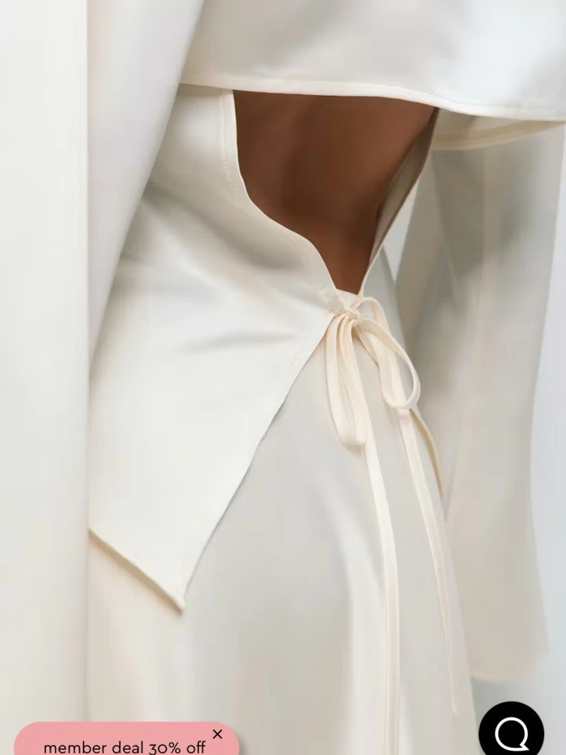 Vit siden tröja - 1