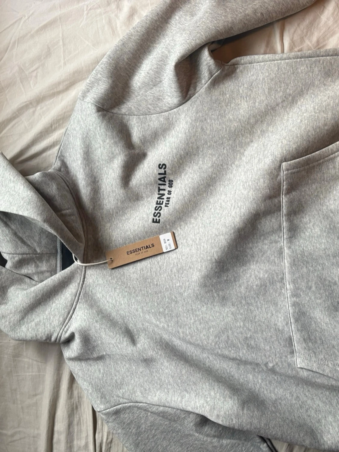 Grå Essentials Fear of God hoodie - 1