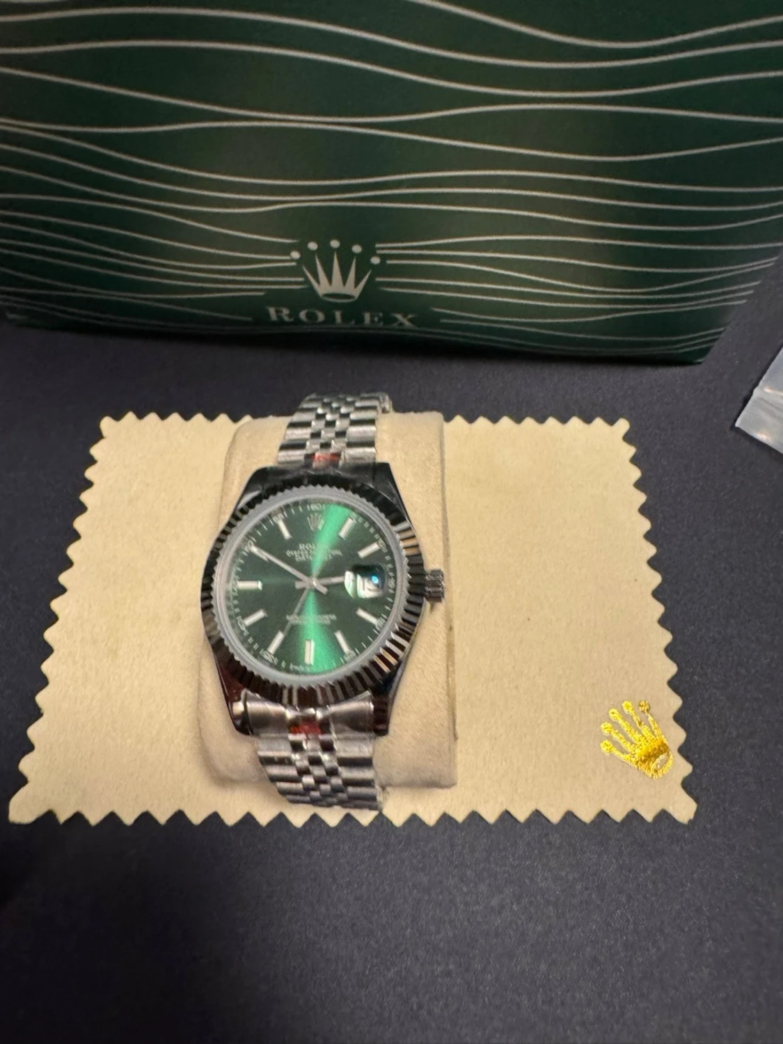 Rolx Role Topp Datejust 41mm Emerald Dial / O... - 5
