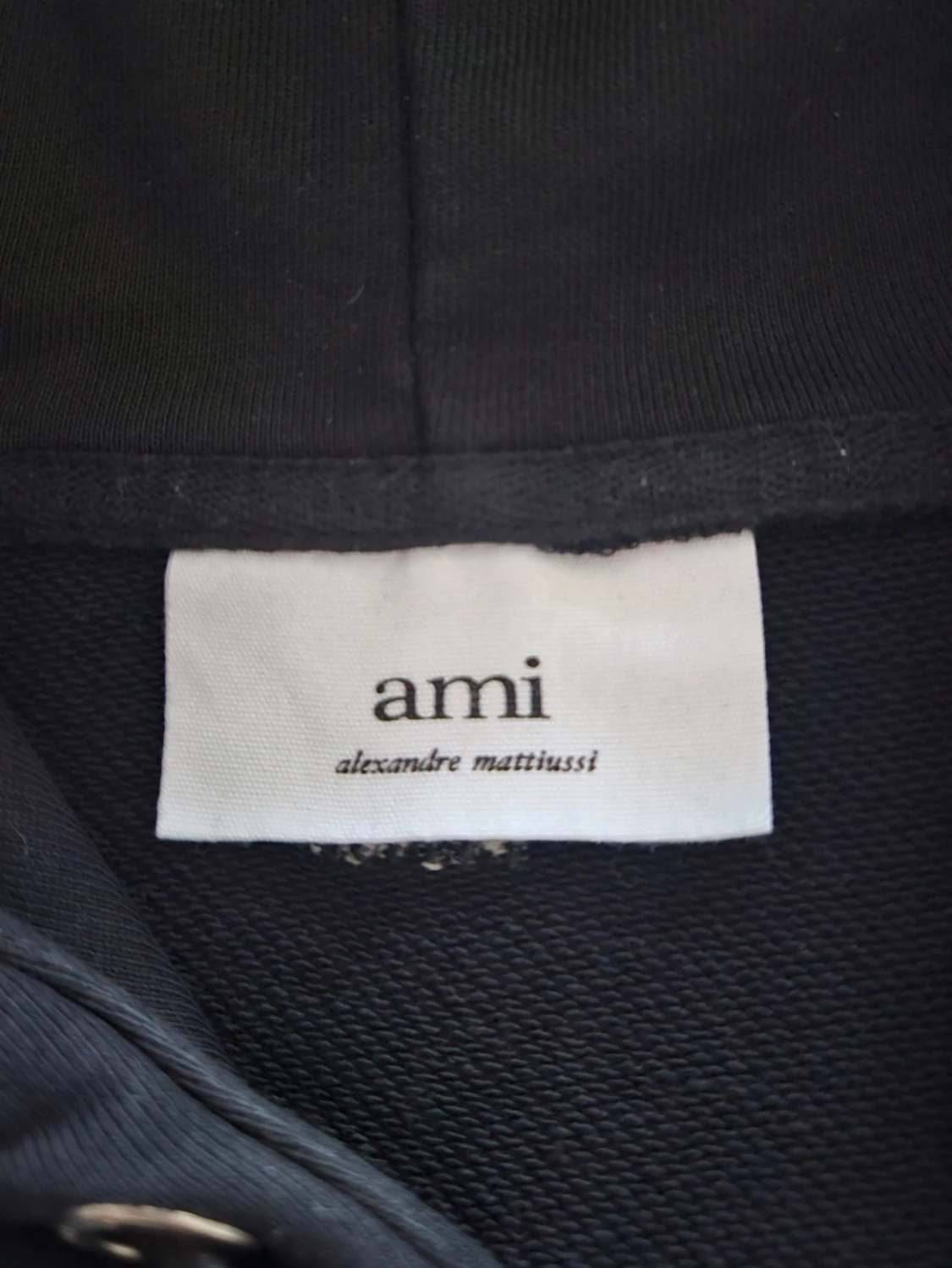 Svart zip up hoodie från Ami Paris - 1