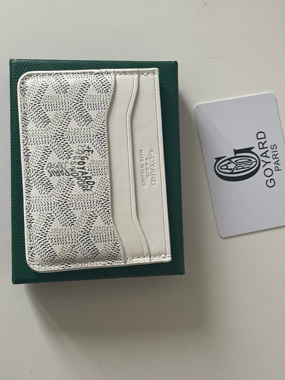 Vit korthållare - 1