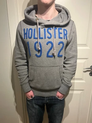 Hollister hoodie  - Säljer en skön Hollister hoodie! | Mycket fint skick utan defekter! | Storlek L passar bra som en M också om man vill ha lite oversize fit, modell på bild är 178cm! | Ställ gärna frågor innan du köper!