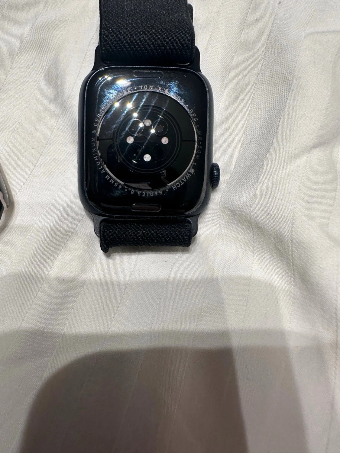 Apple Watch svart med nylonband - 1