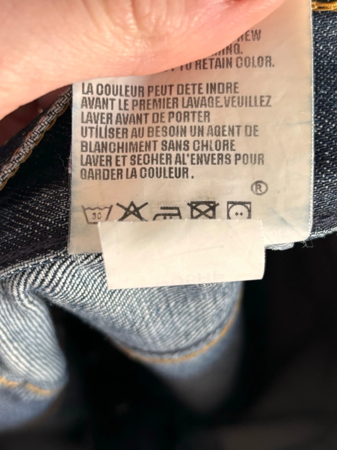 Blå raka jeans från gap - 4