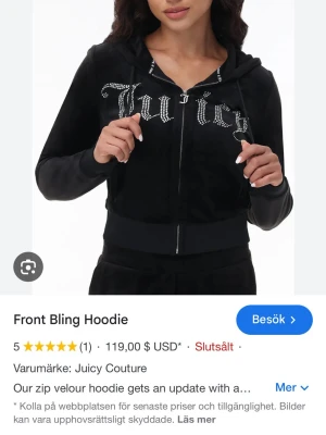 Juicy Couture zip tröja  - Jättesnygg Juicy Couture zip tröja i storlek S 