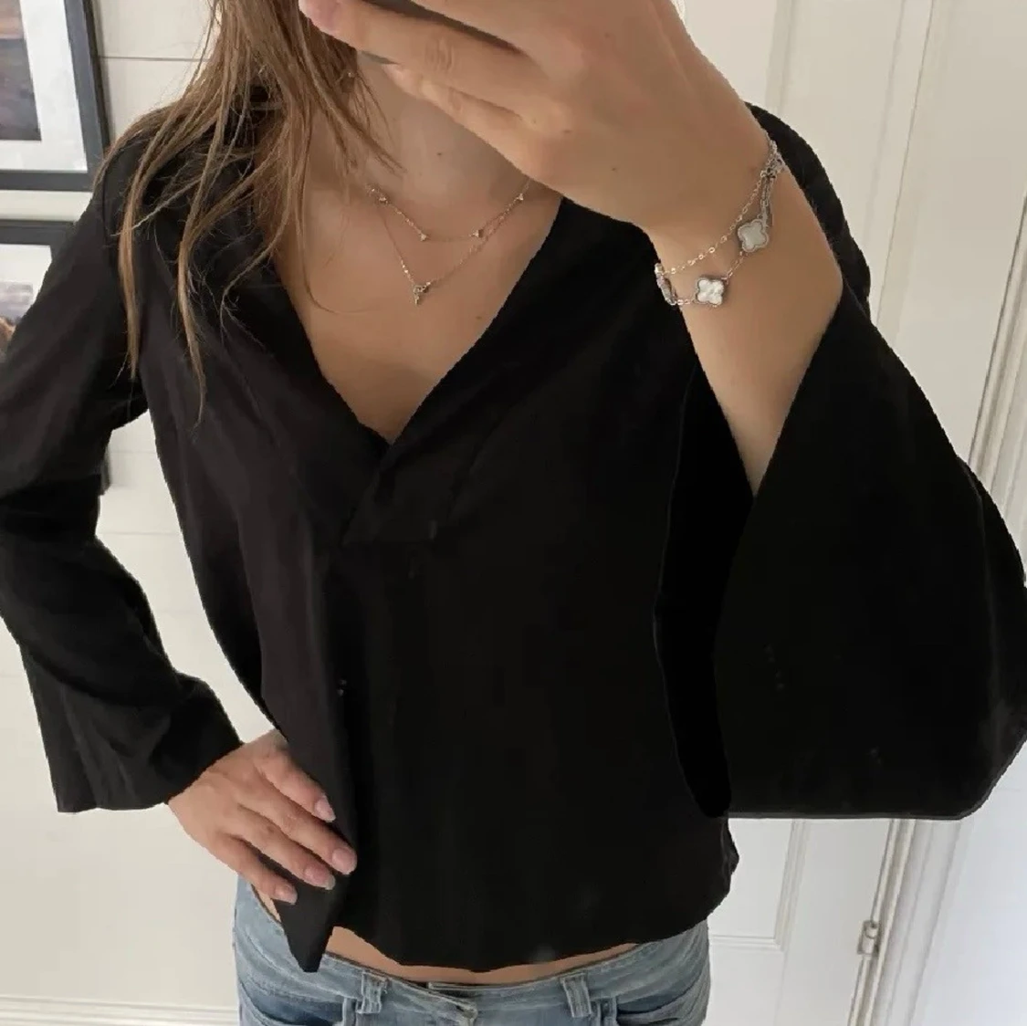 Blus med vida ärmar - 2