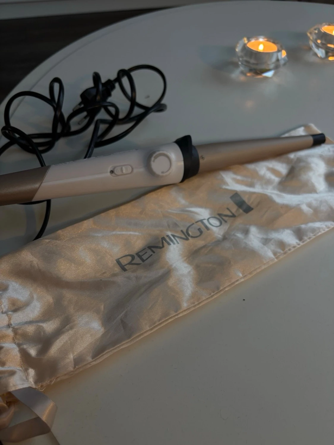 Remington locktång konisk vit/grå - 2