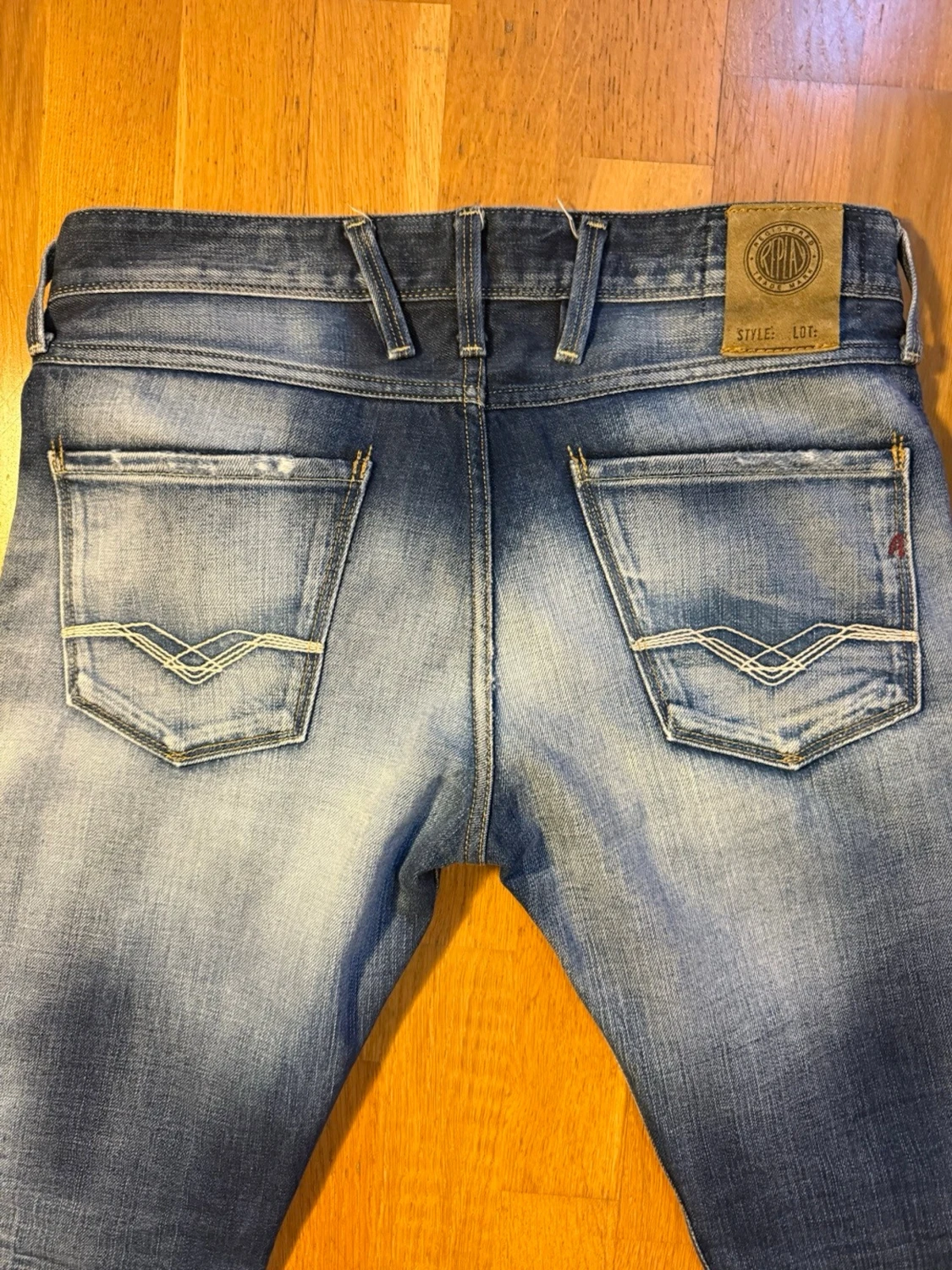 Tvättade Replay Anbass jeans - 1