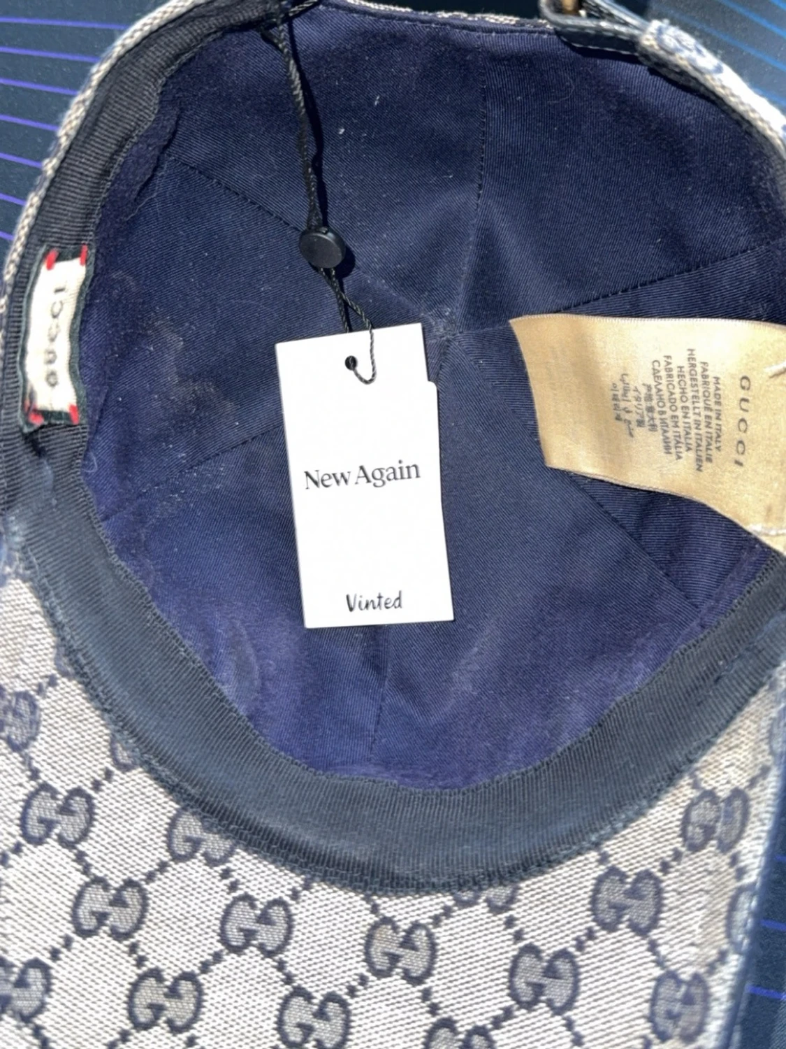 Gucci GG Supreme keps beige - 1