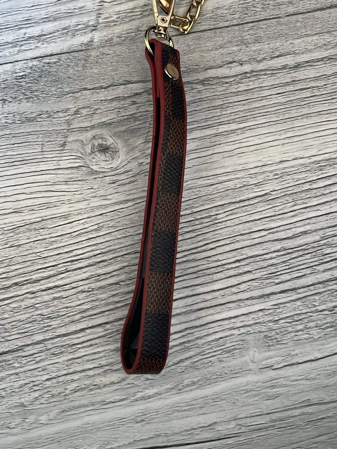 Brun L och V axelremsväska och hand väska  - 3