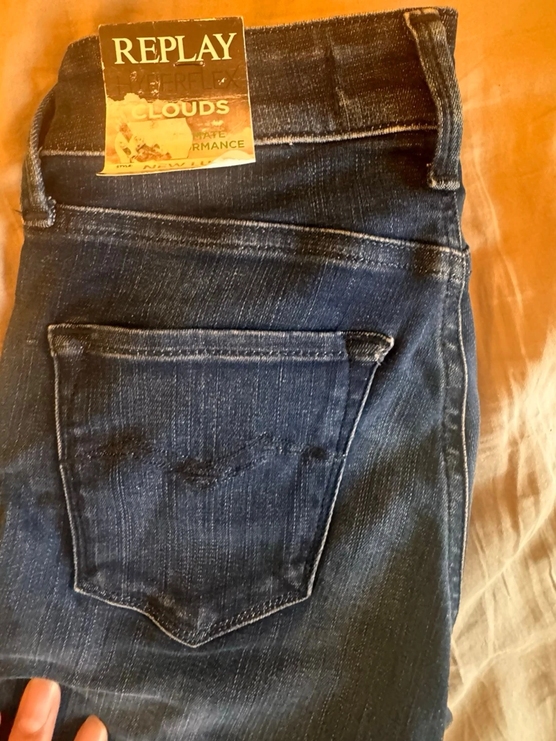 Mörkblå skinny jeans från Replay W23 L30 - 6