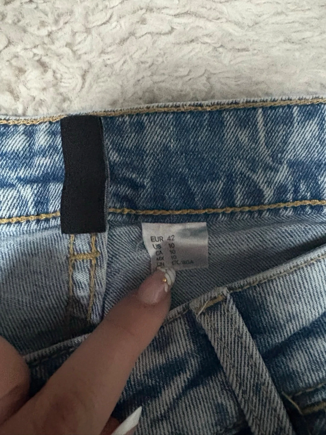 Ljusblå bootcut jeans - 2