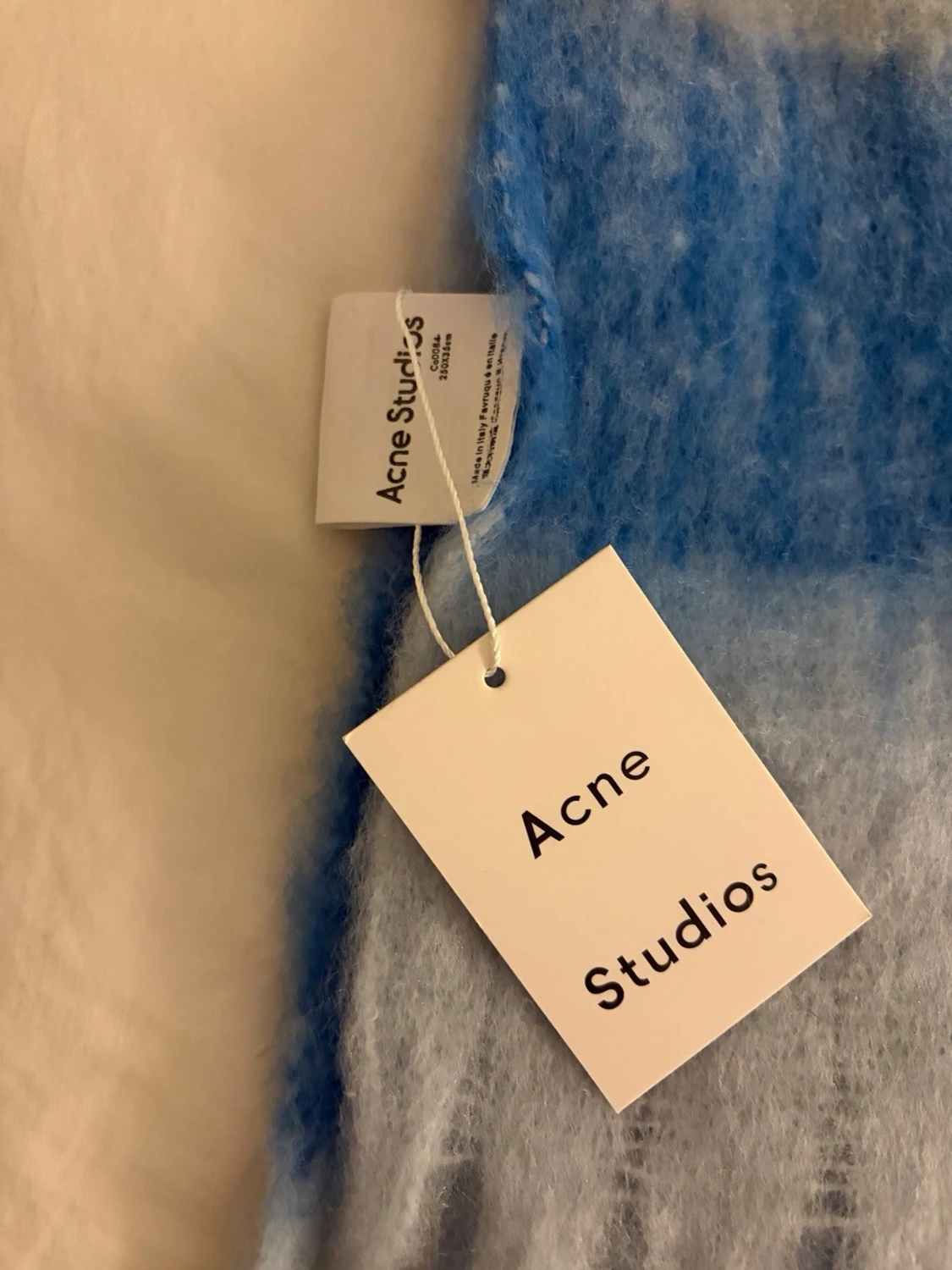 Rutig blå och vit halsduk Acne Studios - 1
