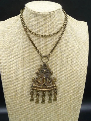 Vintage Ikoniskt Halssmycke i Brons Kalevala Koru (Finland) - Vintage Ikoniskt Halssmycke i Brons Kalevala Koru (Finland) 