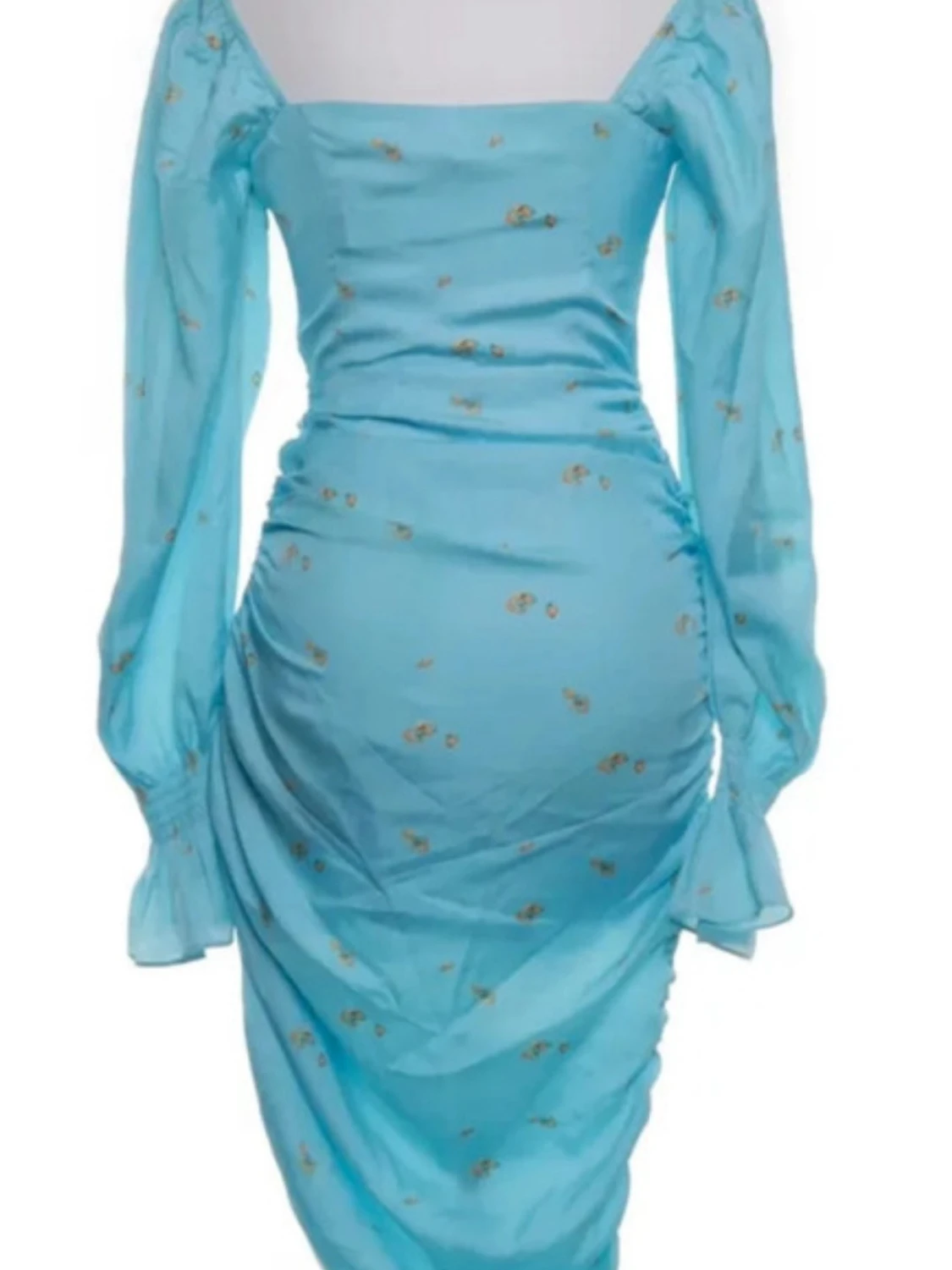 Blå långärmad klänning från Adoore - 1