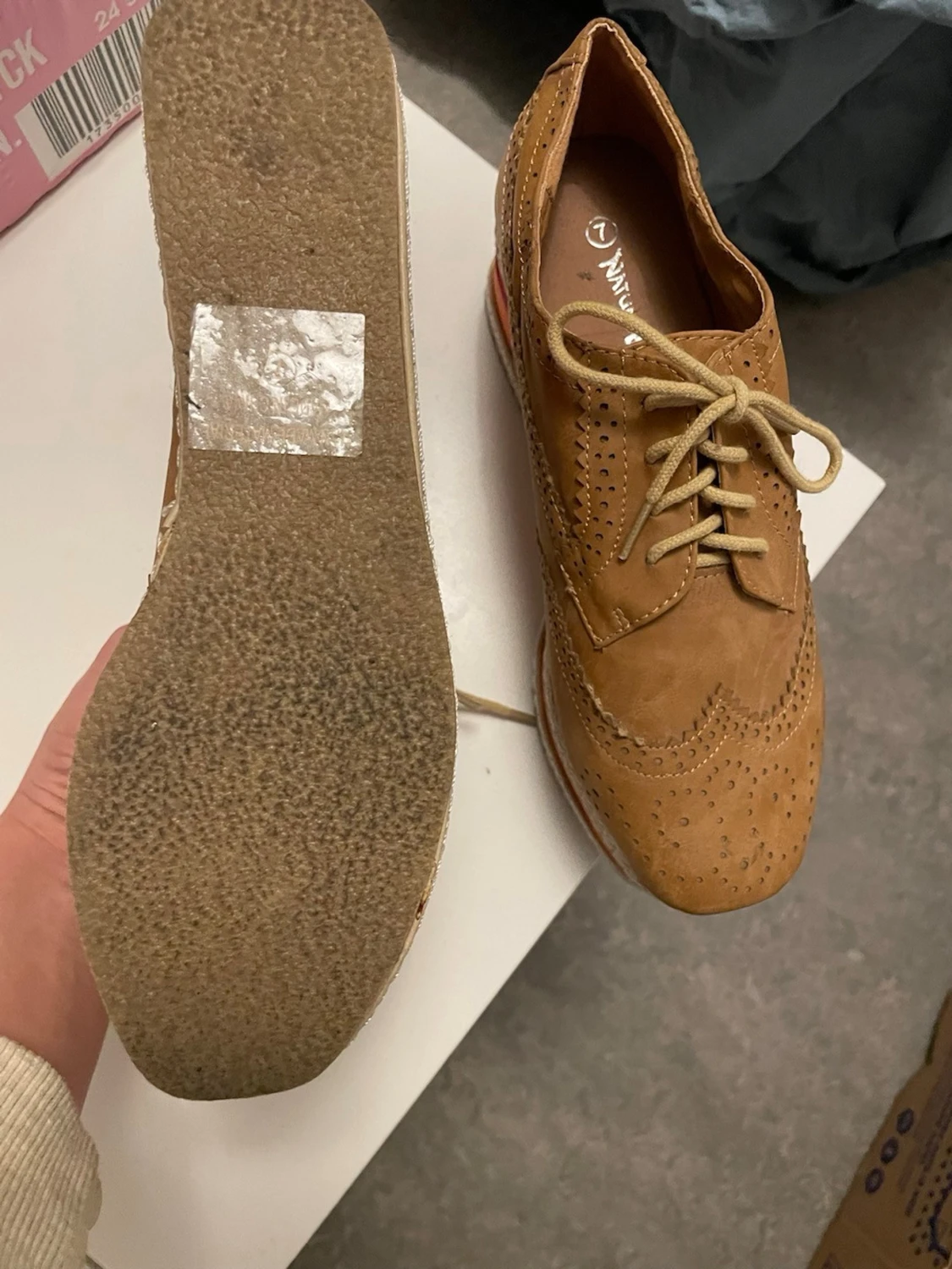 Nature Breeze Platåskor i brunt, storlek 37 - 1466962426