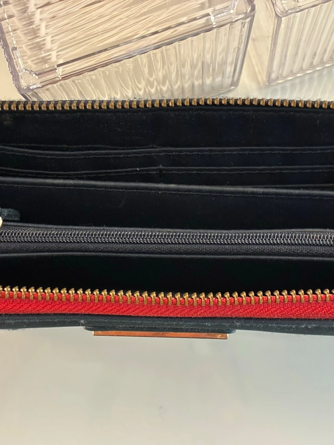  Marinblå Tommy Hilfiger plånbok med röd kant - 2