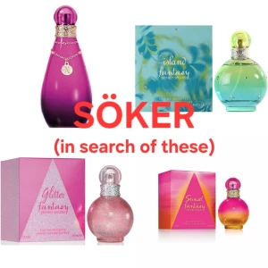 Britney fragrances  - Jag söker dofterna på bilden oavsett mängd och skick. Eller om ni har andra dofter av britney, varsågod att redovisa ✨️