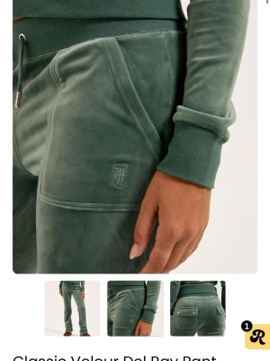 Gröna juicy couture mjukisbyxor - Super sköna juicy couture mjukisbyxor i mörkgrönt. Knappt använda 